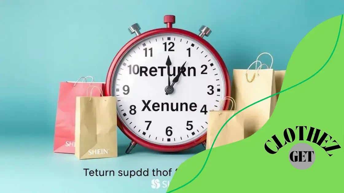 Timelines for returns and exchanges