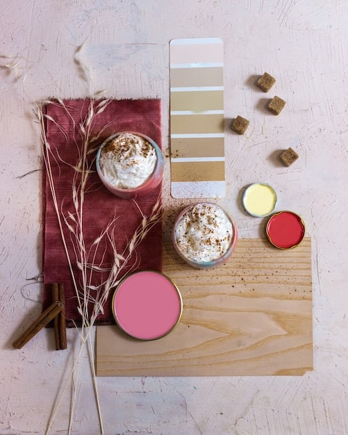 A mood board featuring various color palettes suitable for fall layering, including warm neutrals, jewel tones, and earth tones. Swatches of different fabric textures are also included to illustrate how to combine materials effectively.