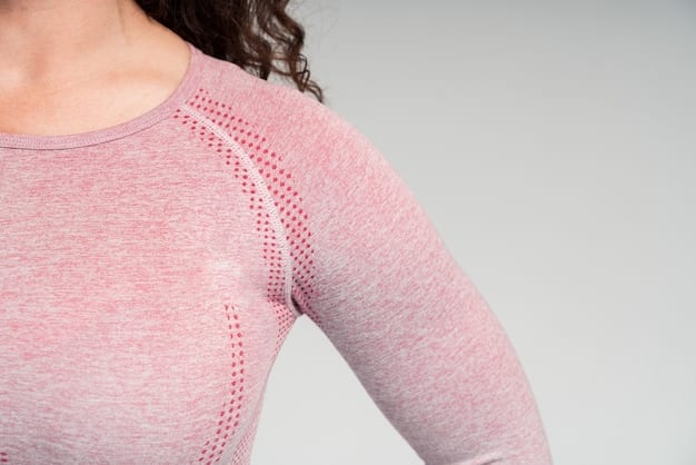 A close-up shot of winter athleisure apparel showcasing textured leggings, a quarter-zip fleece top, and insulated gloves. The setting is a cozy indoor environment, with warm lighting highlighting the fabric details and design. The focus is on the tactile and functional aspects of the clothing.