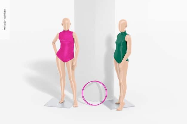 A split image showcasing an apple-shaped body on one side with recommended clothing and an hourglass-shaped body on the other side with corresponding style tips.