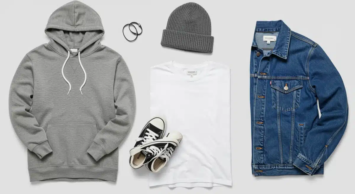 Collection of comfortable oversized clothing items