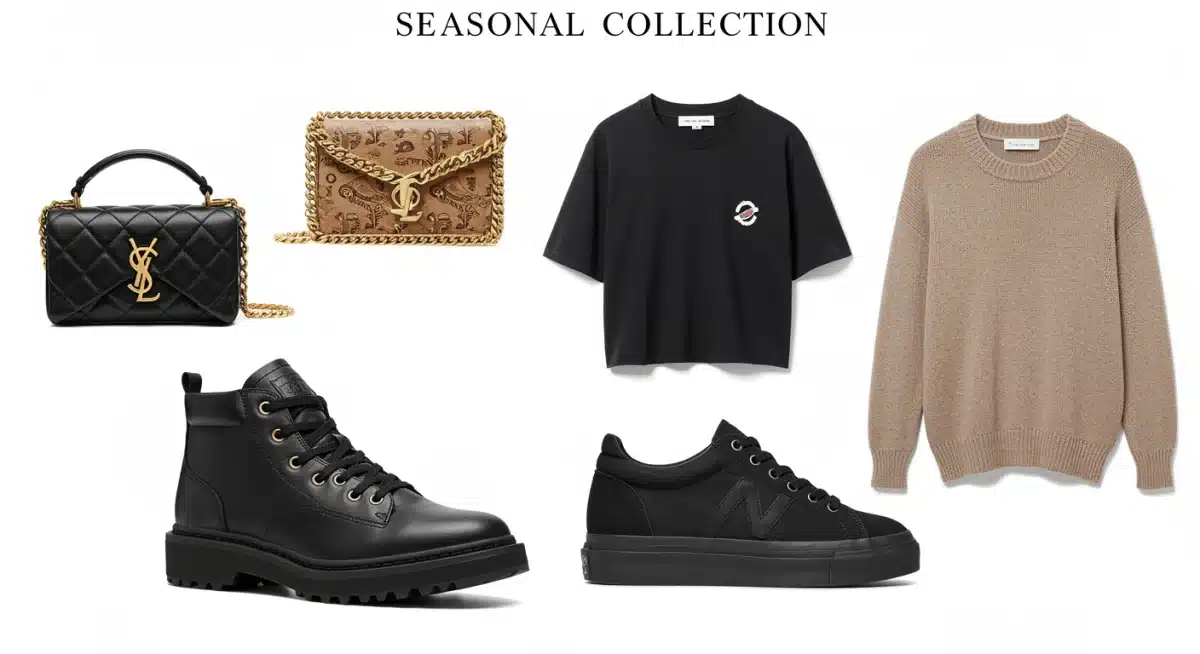 Curated seasonal collection with mixed high-end and budget items