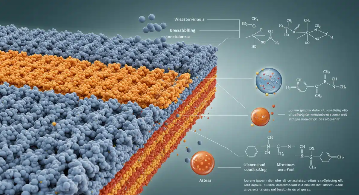 Scientific illustration of revolutionary fabric's breathable structure