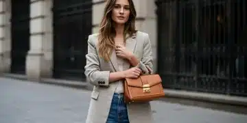 Mixing High-End and Budget Pieces: Your Seasonal Collection Strategy Model wearing a high-low fashion outfit, blending luxury and affordability