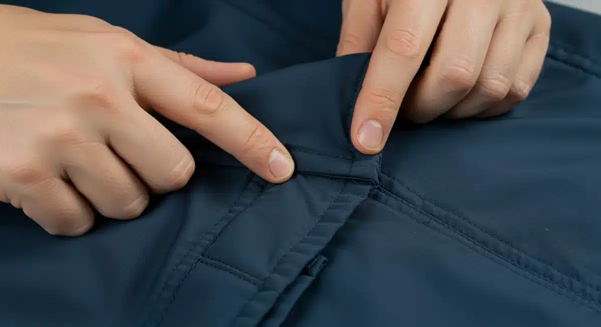 Inspecting seams of a durable polyester garment