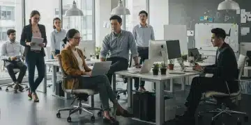 Recent Dress Code Changes You Missed: Fashion Tips Modern office with diverse employees in smart casual attire