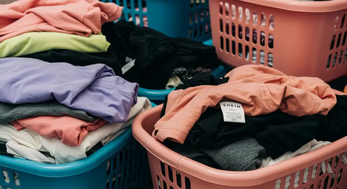 Sorting SHEIN clothes by fabric and color