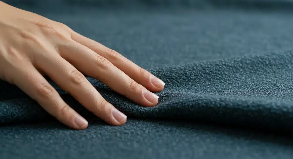 Close-up of sustainable textile, representing eco-friendly Spring 2026 fashion.