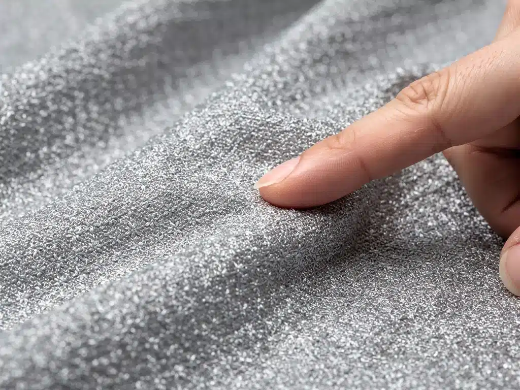 Close-up of bio-engineered sustainable fabric for Fall 2026 outerwear.