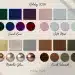 Holiday 2026 fashion color palettes mood board with diverse hues
